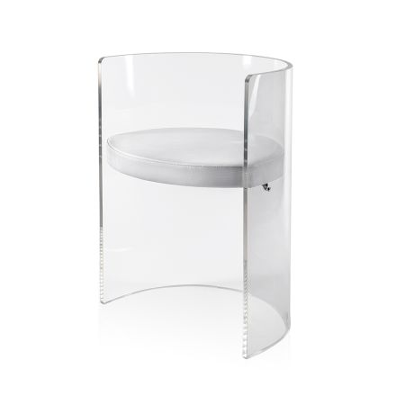 Fauteuil élégant en plexiglas transparent fabriqué en Italie - Rachele Viadurini