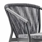 Fauteuil de jardin empilable en aluminium et tissu - Smart By Varaschin Viadurini