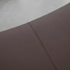 Fauteuil en métal et assise en éco-cuir Made in Italy - Menthe Viadurini