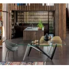 Fauteuil en métal et assise en tissu recyclé Made in Italy - Sauge Viadurini