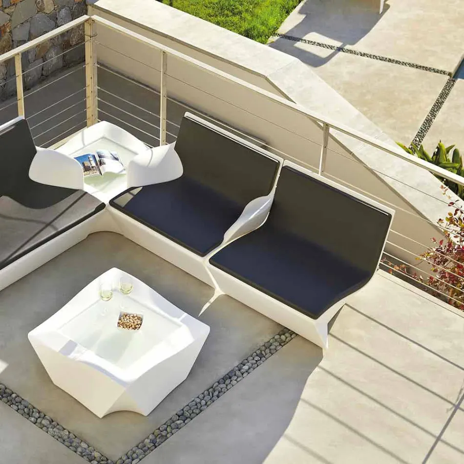 Fauteuil lounge design Slide Kami Coloré Ichi fabriqué en Italie Viadurini