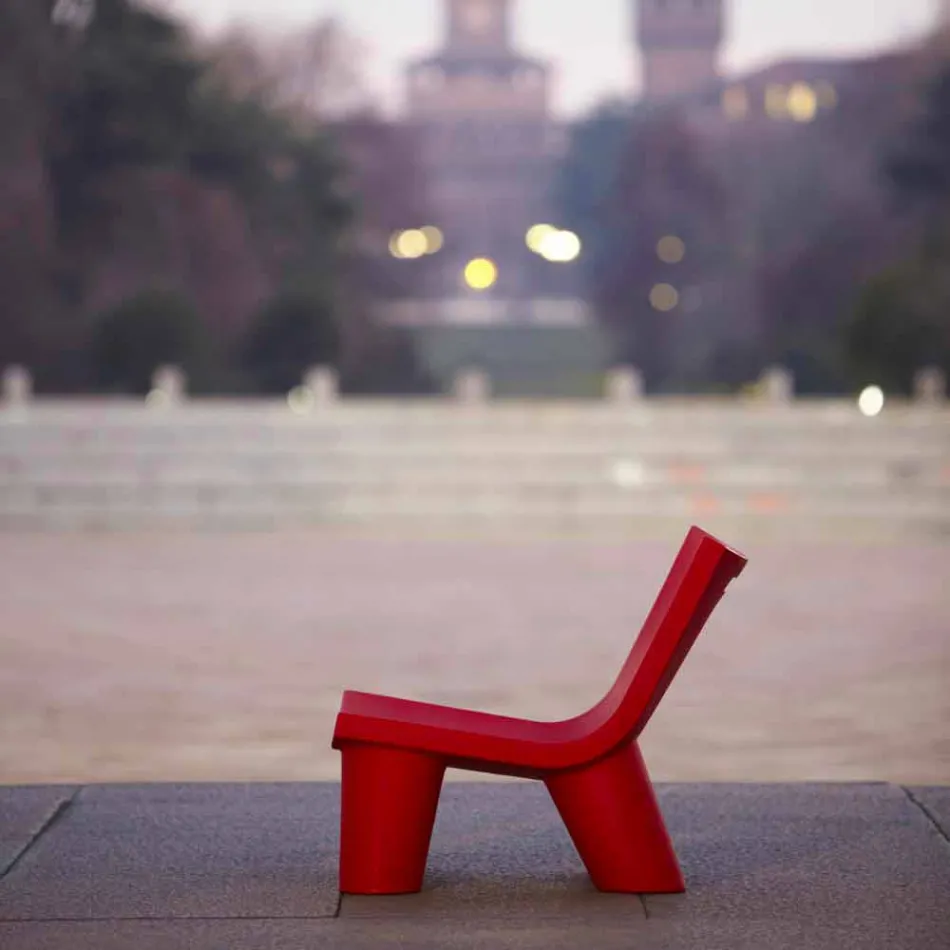 Chaise longue coulissante design Low Lita colorée fabriquée en Italie Viadurini