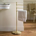 Porte-serviettes de salle de bain vintage en laiton à 3 bras – Brest Viadurini