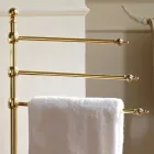 Porte-serviettes de salle de bain vintage en laiton à 3 bras – Brest Viadurini