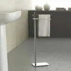 Porte-serviettes moderne avec 2 bras en fer fabriqué en Italie - Cali Viadurini