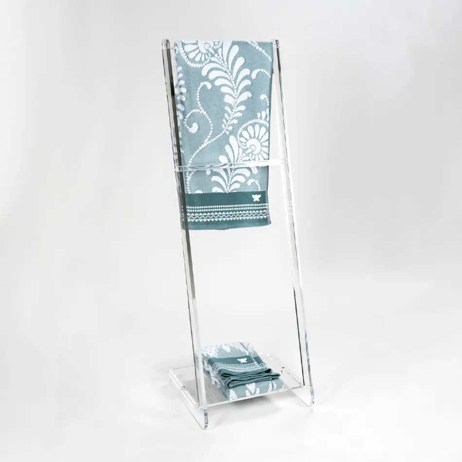 Porte-serviettes en plexiglas PMMA fabriqué en Italie - Tarzan Viadurini