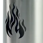 Porte-outils avec 4 accessoires en acier inoxydable et flamme fabriqué en Italie - Vita Viadurini