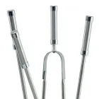 Porte-outils avec 4 accessoires en acier inoxydable et flamme fabriqué en Italie - Vita Viadurini