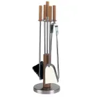 Porte-outils avec 4 accessoires en métal ou en acier Made in Italy - Papaya Viadurini