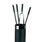 Porte-outils avec 4 accessoires de cheminée inclus Fabriqué en Italie - Serpent Viadurini