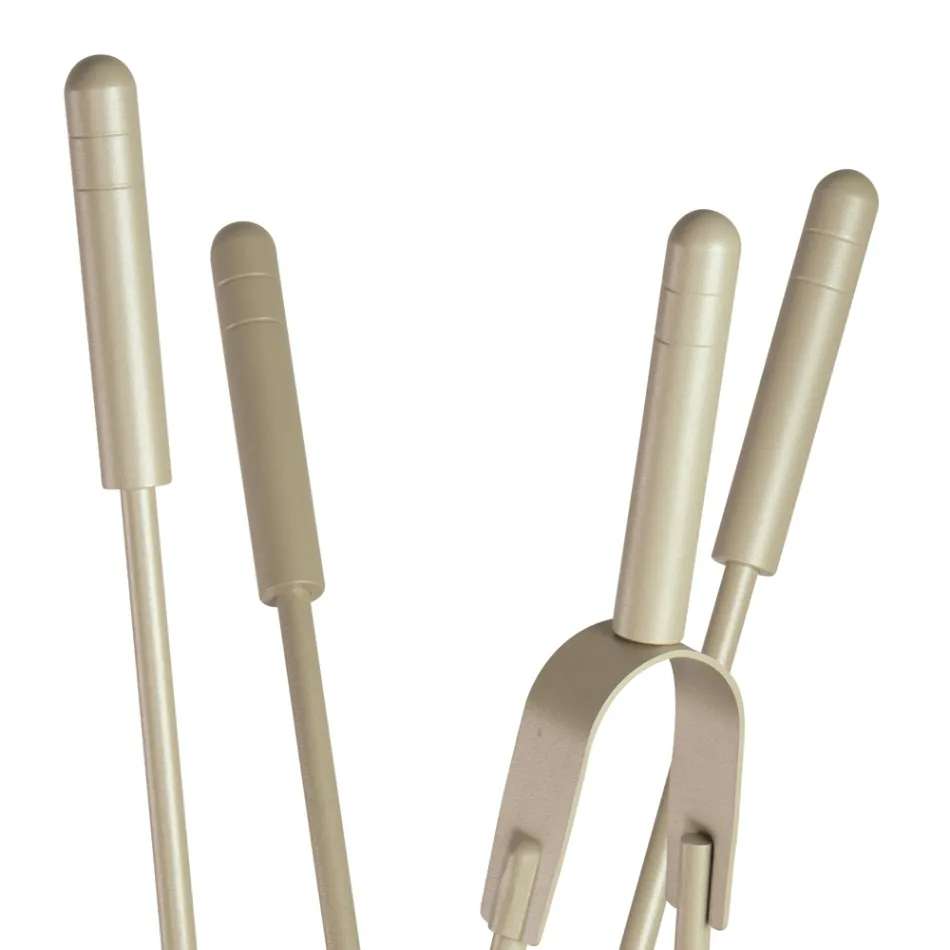 Porte-outils avec 4 outils d'entretien de cheminée fabriqués en Italie - Fakir Viadurini