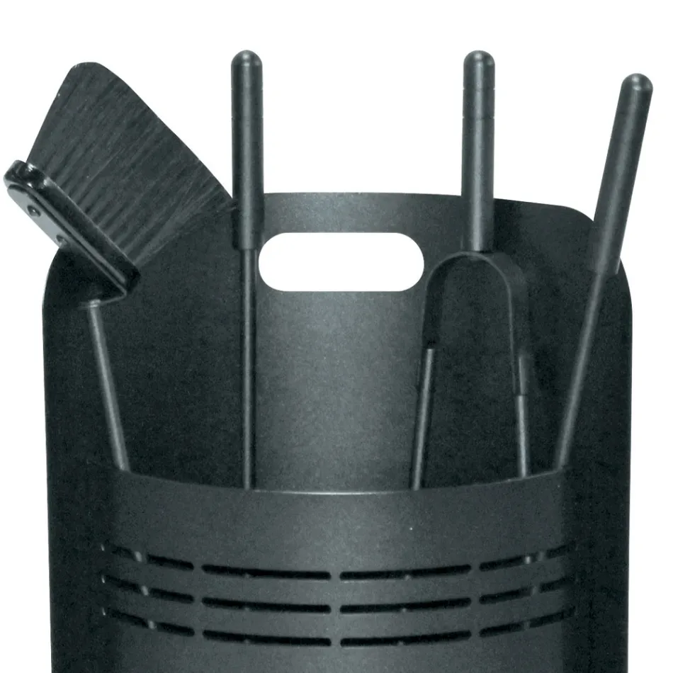 Porte-outils fixe avec 4 outils pour la cheminée Made in Italy - Bonsai Viadurini
