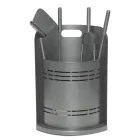 Porte-outils fixe avec 4 outils pour la cheminée Made in Italy - Bonsai Viadurini