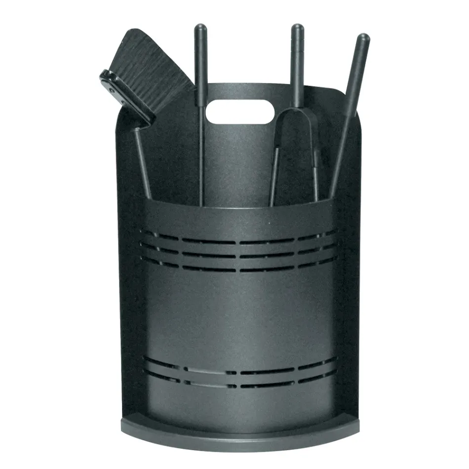 Porte-outils fixe avec 4 outils pour la cheminée Made in Italy - Bonsai Viadurini