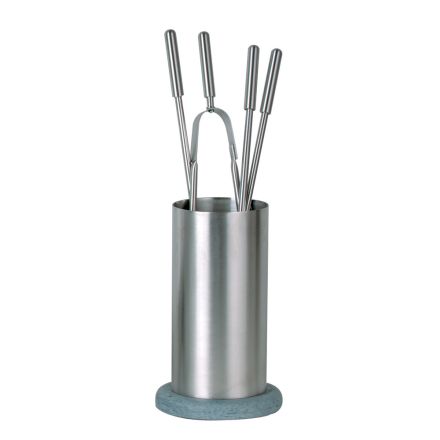 Porte-outils en acier inoxydable avec 4 accessoires fabriqués en Italie - Sac à dos Viadurini