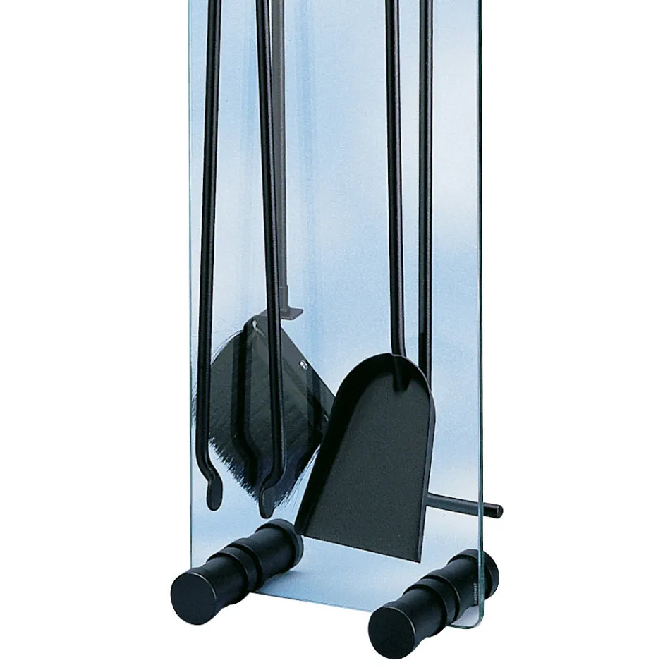 Porte-outils en cristal trempé avec 4 accessoires fabriqués en Italie - Zèbre Viadurini