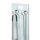 Porte-outils en cristal trempé avec 4 accessoires fabriqués en Italie - Zèbre Viadurini