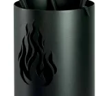 Porte-outils en métal avec 4 accessoires et flamme fabriqué en Italie - Fakir Viadurini