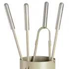 Porte-outils en métal avec 4 accessoires et flamme fabriqué en Italie - Fakir Viadurini