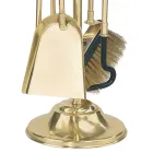 Porte-outils en laiton avec 4 accessoires Hauteur 65 cm Fabriqué en Italie - Kangourou Viadurini