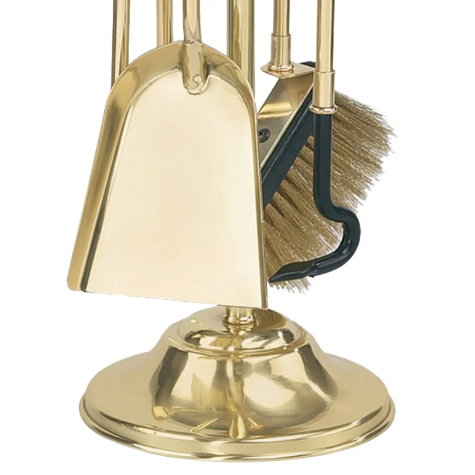 Porte-outils en laiton avec 4 accessoires Hauteur 65 cm Fabriqué en Italie - Kangourou Viadurini