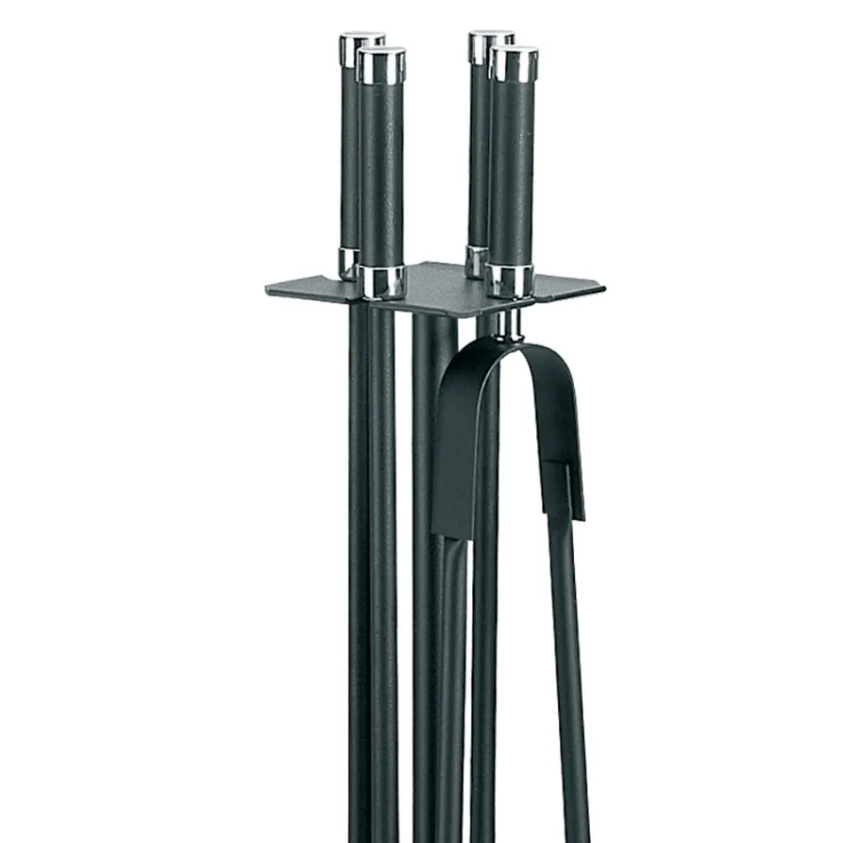 Porte-outils minimaliste avec 4 accessoires fabriqués en Italie - Léopard Viadurini