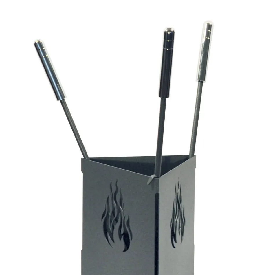 Porte-outils triangulaire avec 3 accessoires inclus Fabriqué en Italie - Passero Viadurini