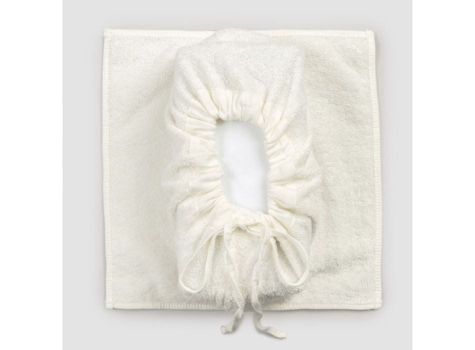 Porte-mouchoirs en éponge de coton design de luxe italien, 2 pièces - Clinix Viadurini