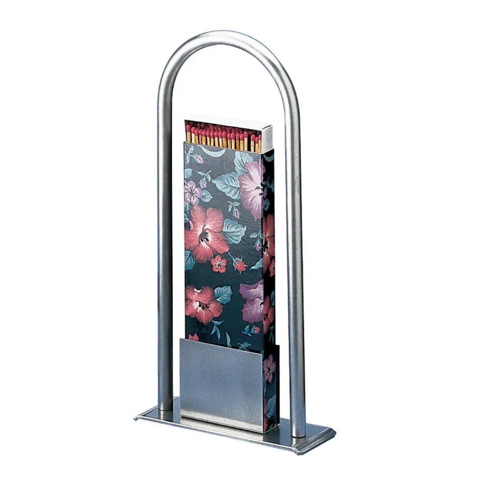 Porte-allumettes en métal ou en acier et décoration colorée Made in Italy - Henné Viadurini