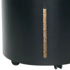 Porte-granulés avec roulettes et couvercle en métal fabriqué en Italie - Cigogne Viadurini