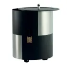 Porte-granulés avec roulettes et couvercle en métal fabriqué en Italie - Cigogne Viadurini