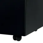 Porte-granulés rectangulaire en métal avec 4 roues fabriqué en Italie - Aquila Viadurini