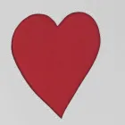 Panier à linge contemporain en cuir fabriqué en Italie Adele, insert en cœur Viadurini