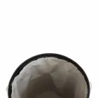 Panier à linge ovale en cuir régénéré Riky fabriqué en Italie Viadurini