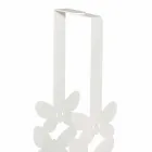 Porte-gobelet double en fer blanc, beige ou ivoire Made in Italy - Leiden Viadurini