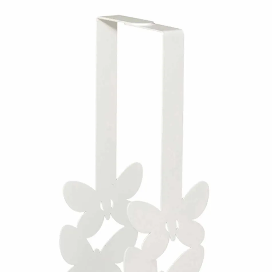 Porte-gobelet double en fer blanc, beige ou ivoire Made in Italy - Leiden Viadurini