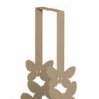 Porte-gobelet double en fer blanc, beige ou ivoire Made in Italy - Leiden Viadurini