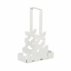 Porte-gobelet double en fer blanc, beige ou ivoire Made in Italy - Leiden Viadurini