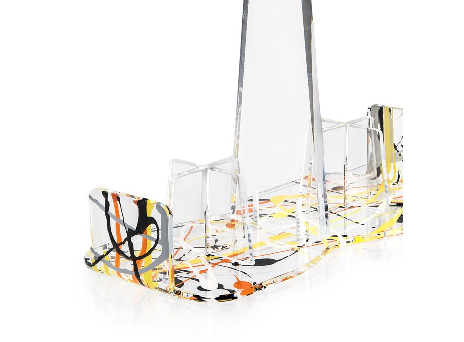 Elégant porte-gobelet multicolore en plexiglas Made in Italy - Multibic Viadurini