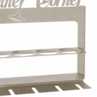 Porte-bouteille fait main en fer précieux Made in Italy - Maste Viadurini