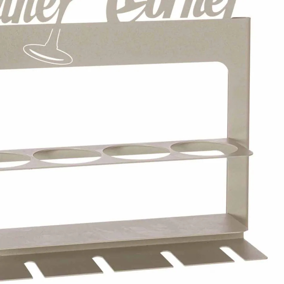 Porte-bouteille fait main en fer précieux Made in Italy - Maste Viadurini