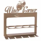 Porte-bouteille fait main en fer précieux Made in Italy - Maste Viadurini