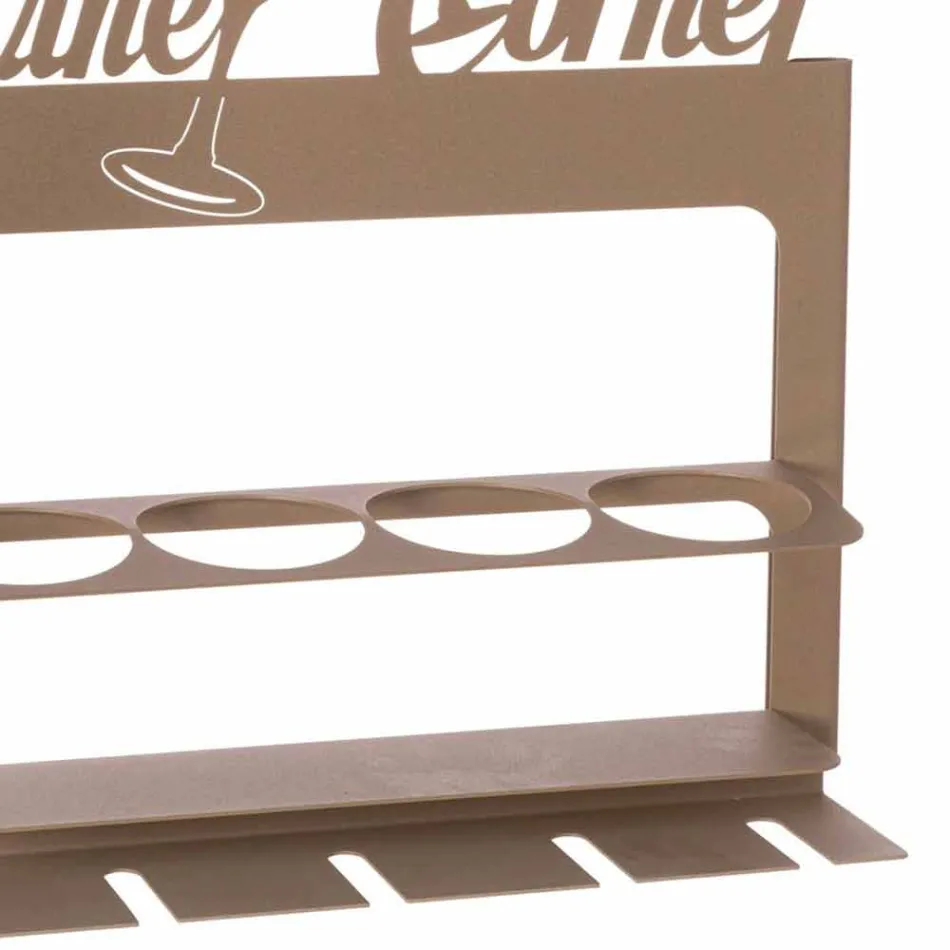 Porte-bouteille fait main en fer précieux Made in Italy - Maste Viadurini