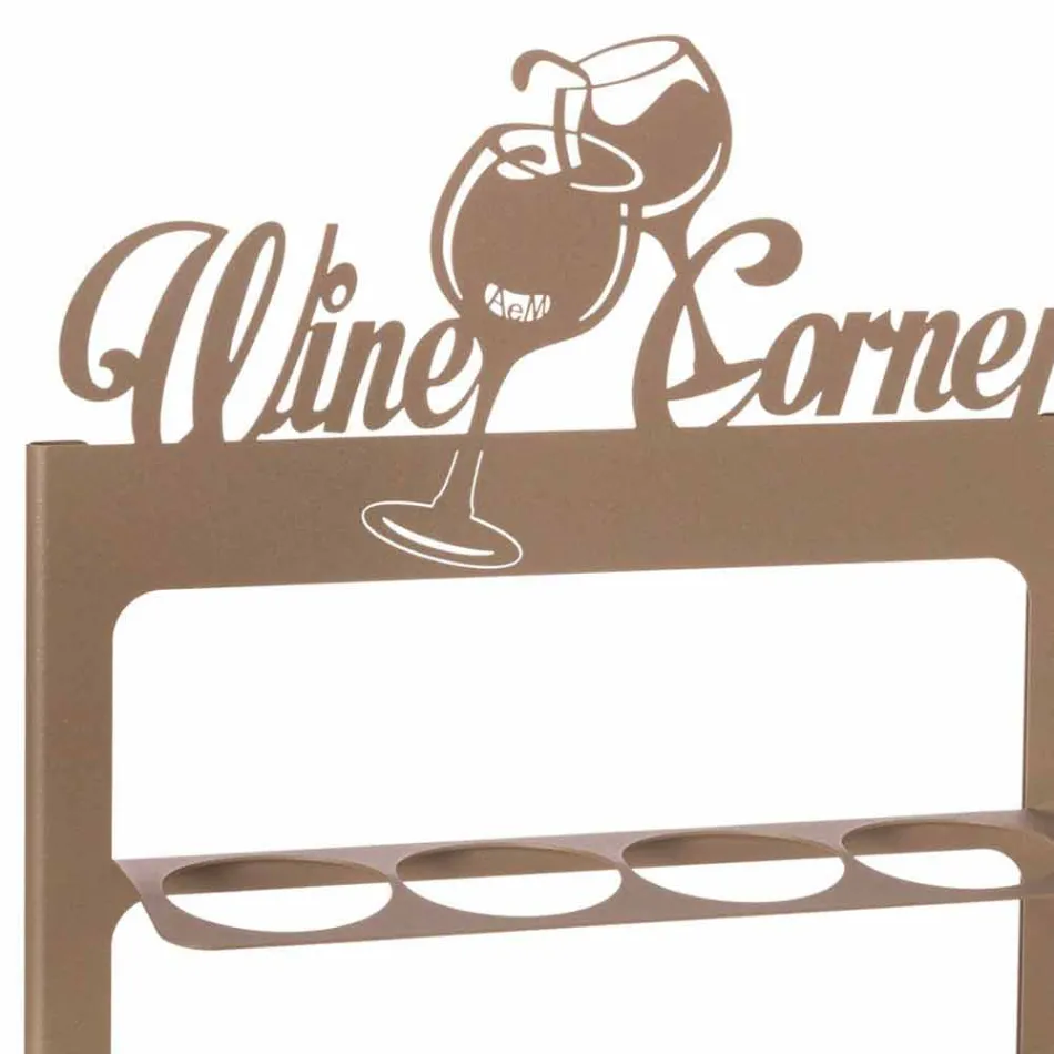 Porte-bouteille fait main en fer précieux Made in Italy - Maste Viadurini