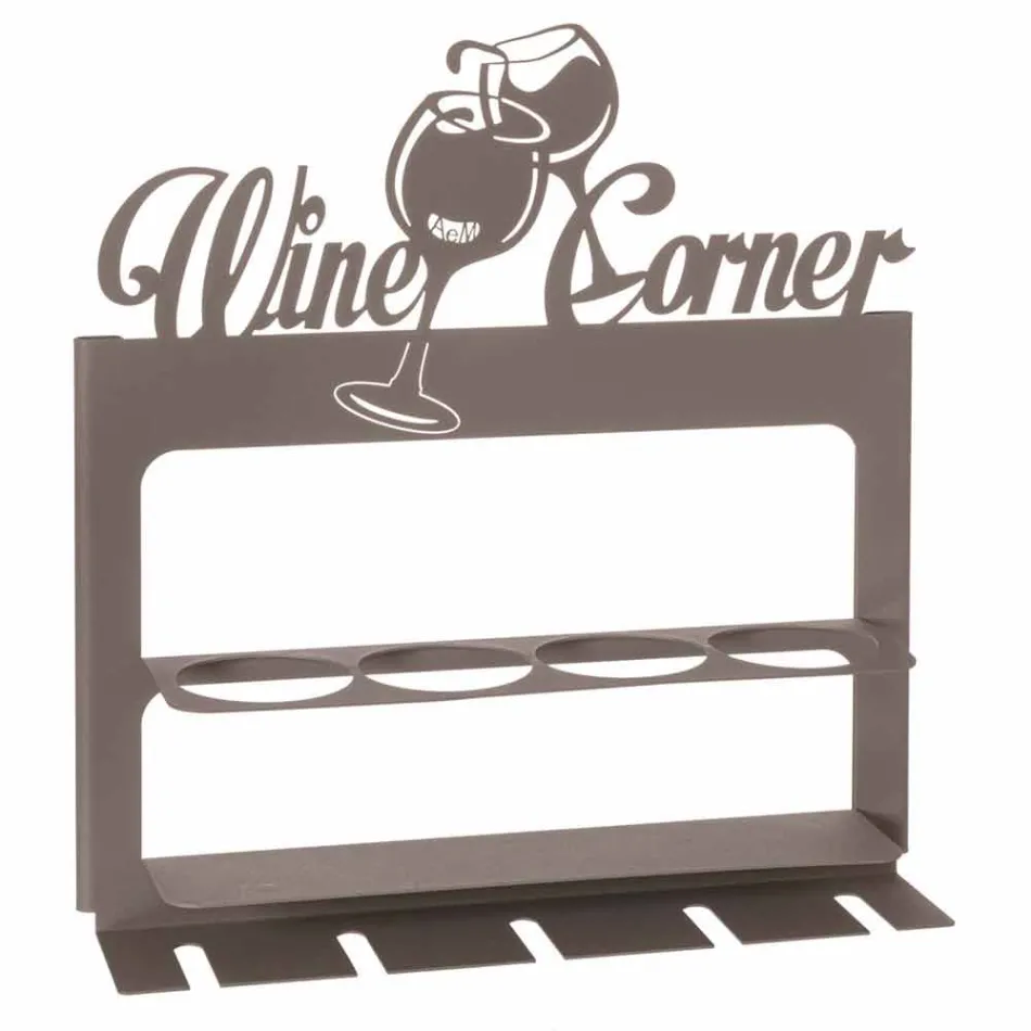 Porte-bouteille fait main en fer précieux Made in Italy - Maste Viadurini