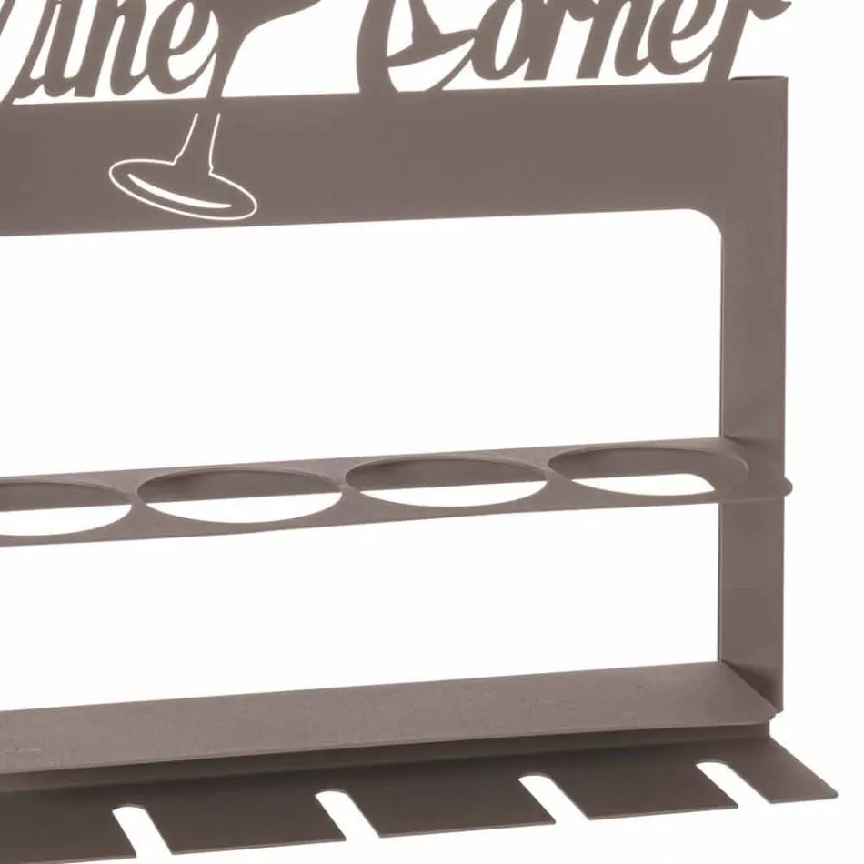 Porte-bouteille fait main en fer précieux Made in Italy - Maste Viadurini