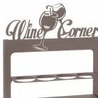 Porte-bouteille fait main en fer précieux Made in Italy - Maste Viadurini