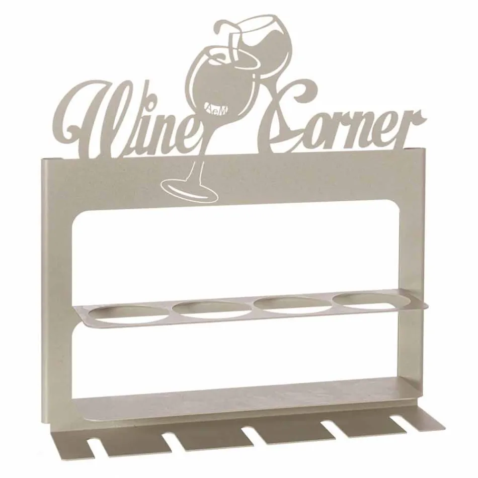 Porte-bouteille fait main en fer précieux Made in Italy - Maste Viadurini