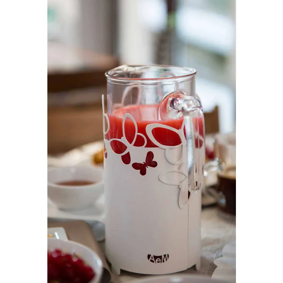 Porte-Bouteille Moderne en Fer Blanc, Beige ou Ivoire Fabriqué en Italie - Leiden Viadurini