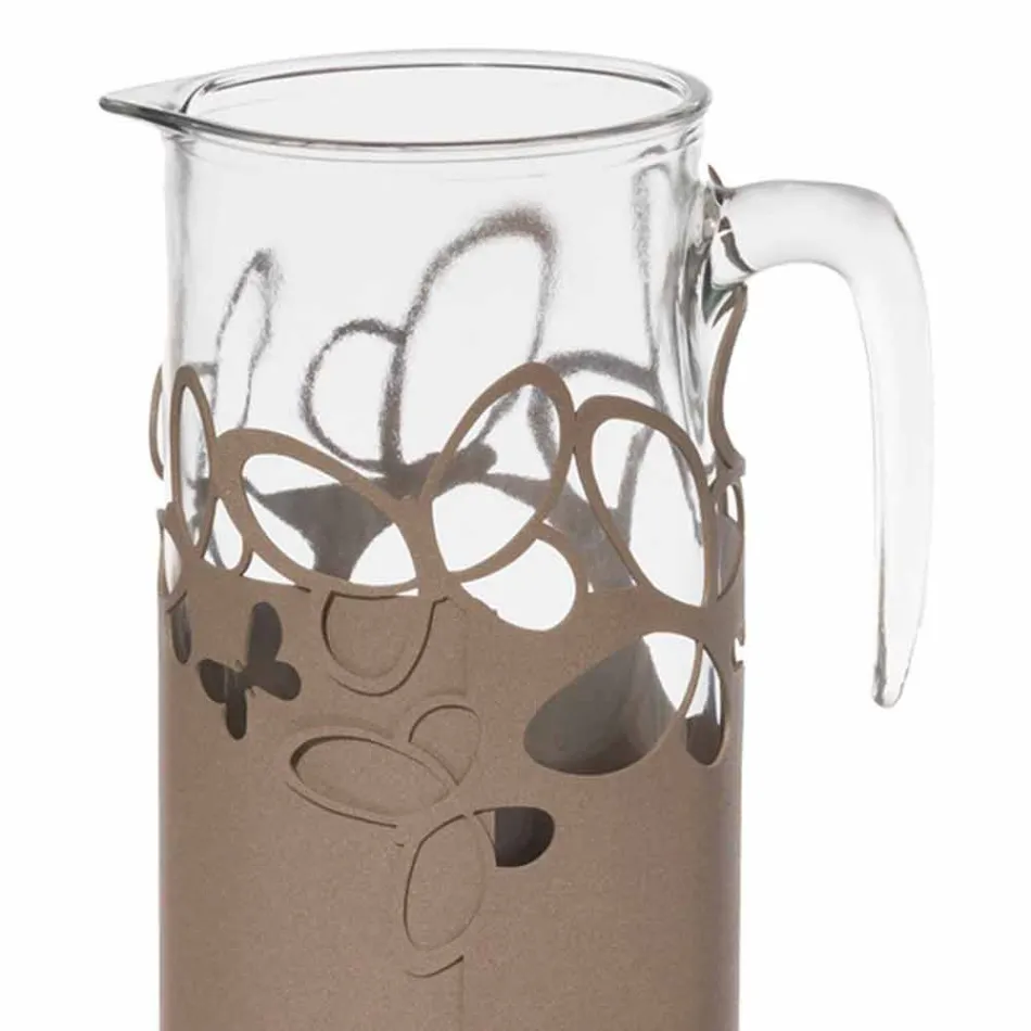 Porte-Bouteille Moderne en Fer Blanc, Beige ou Ivoire Fabriqué en Italie - Leiden Viadurini